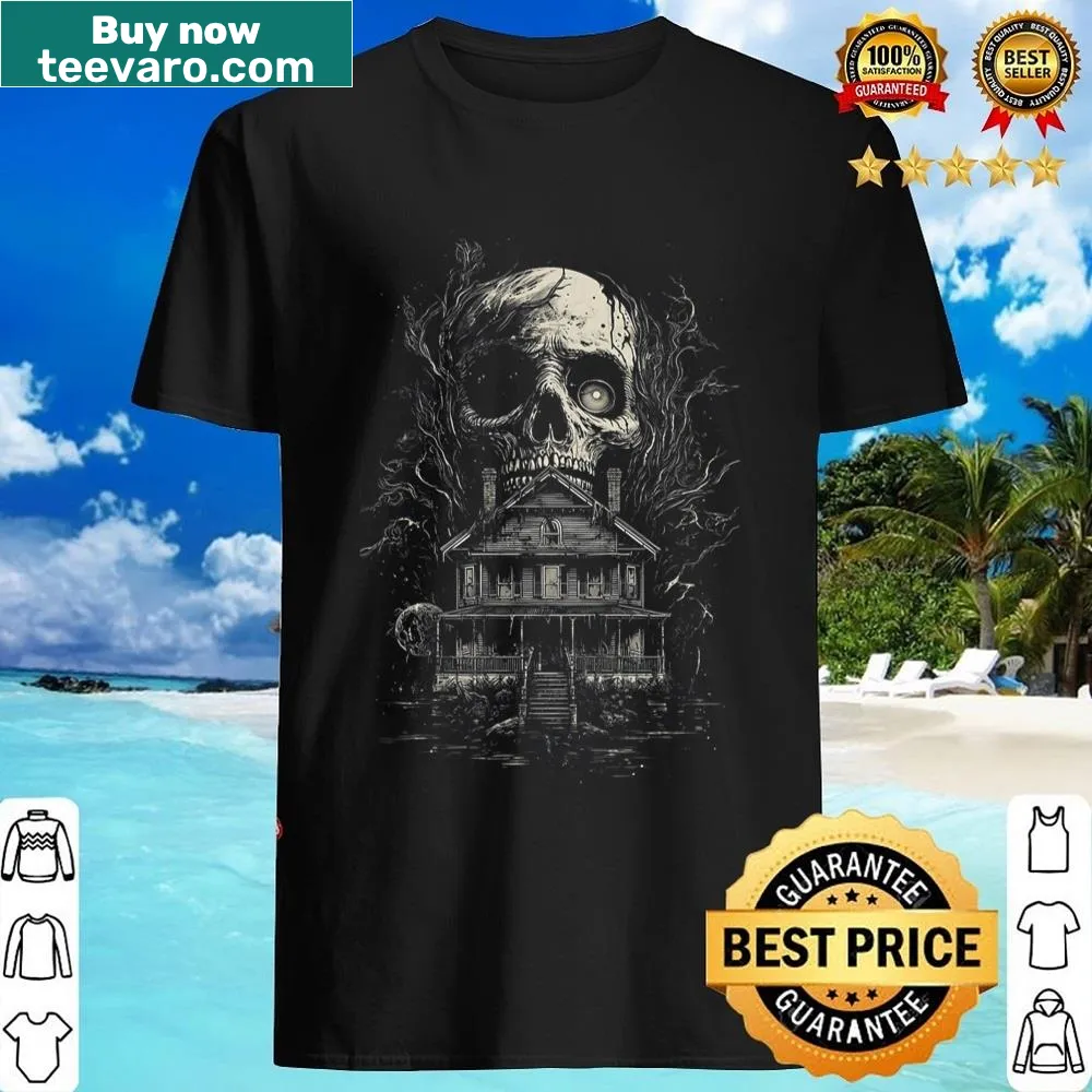 Illustrative shirt honoring thrilling horror films.