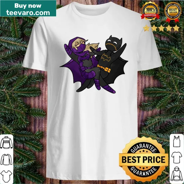 Shirt featuring 'Bats Aren't Afraid Of The Dark' with playful illustrations