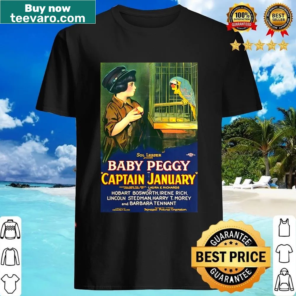 Vintage shirt featuring Captain January and Baby Peggy from 1924