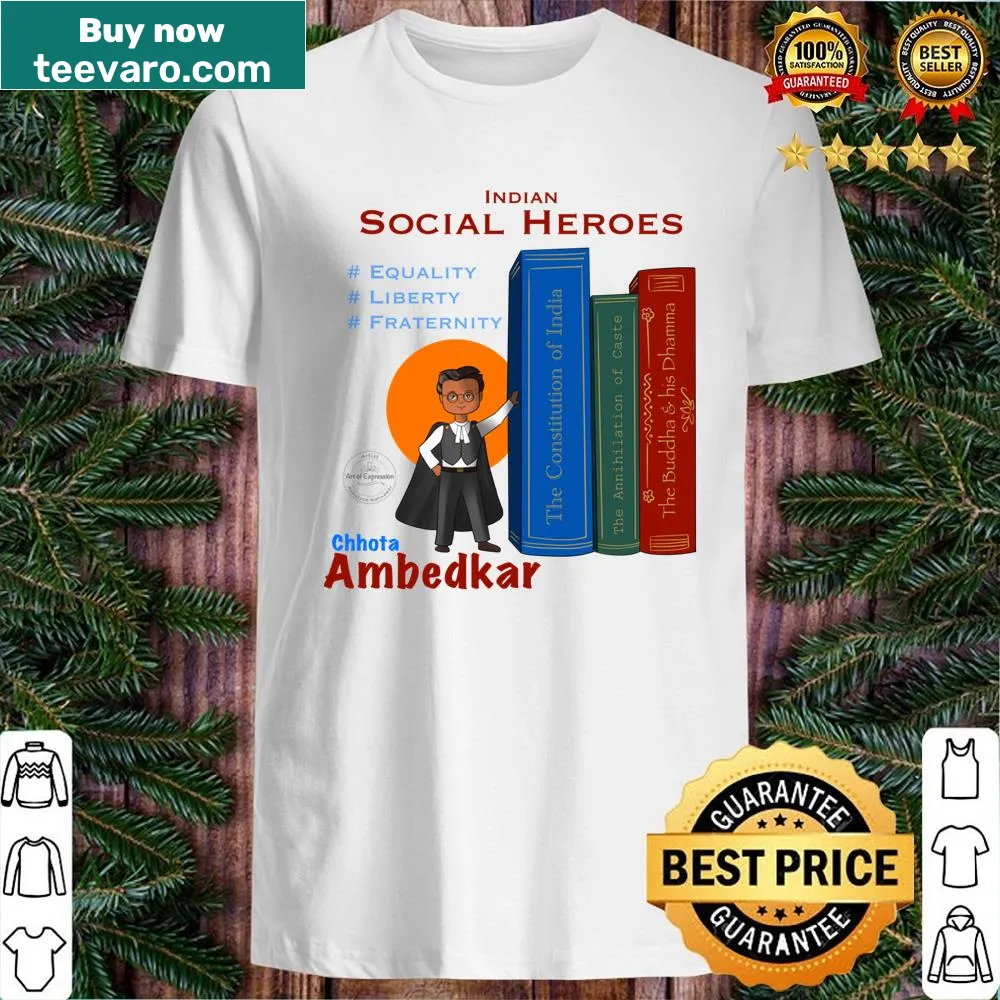 Shirt with humorous typography featuring 'Chhota Ambedkar 2'