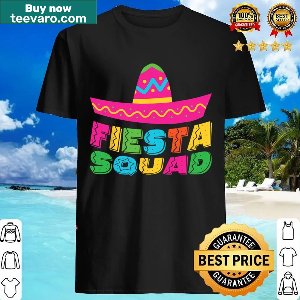 Fiesta squad Cinco De Mayo t-shirt with playful graphics