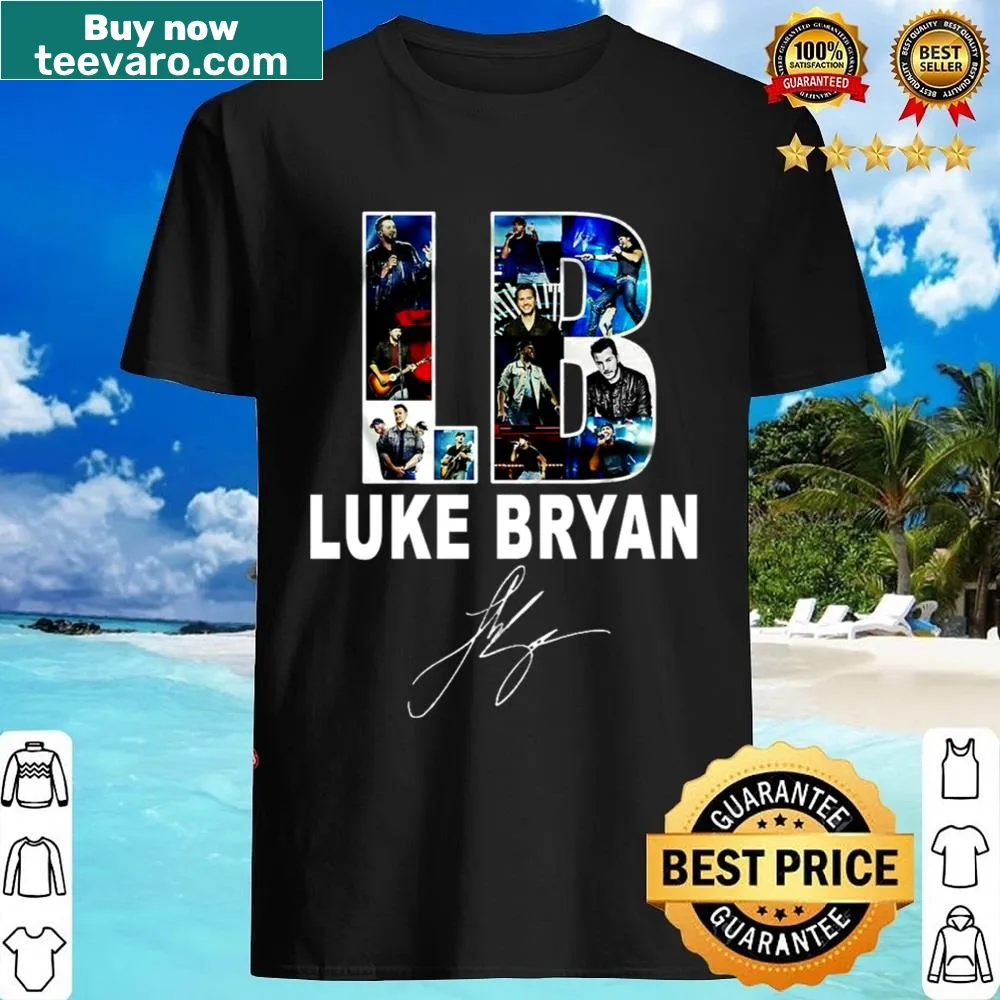 Shirt featuring concert stage design with country artist signatures