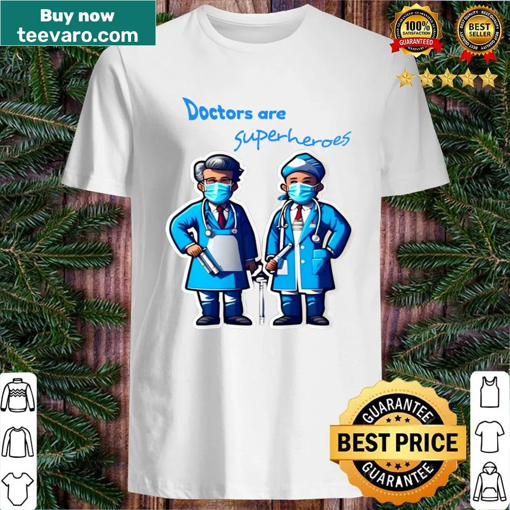 Shirt featuring Doctor Superheroes stickers design