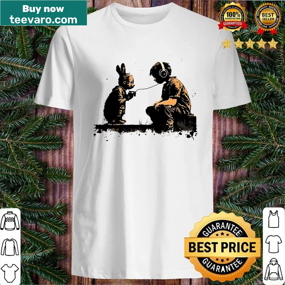 Shirt featuring a message about enjoying music together.