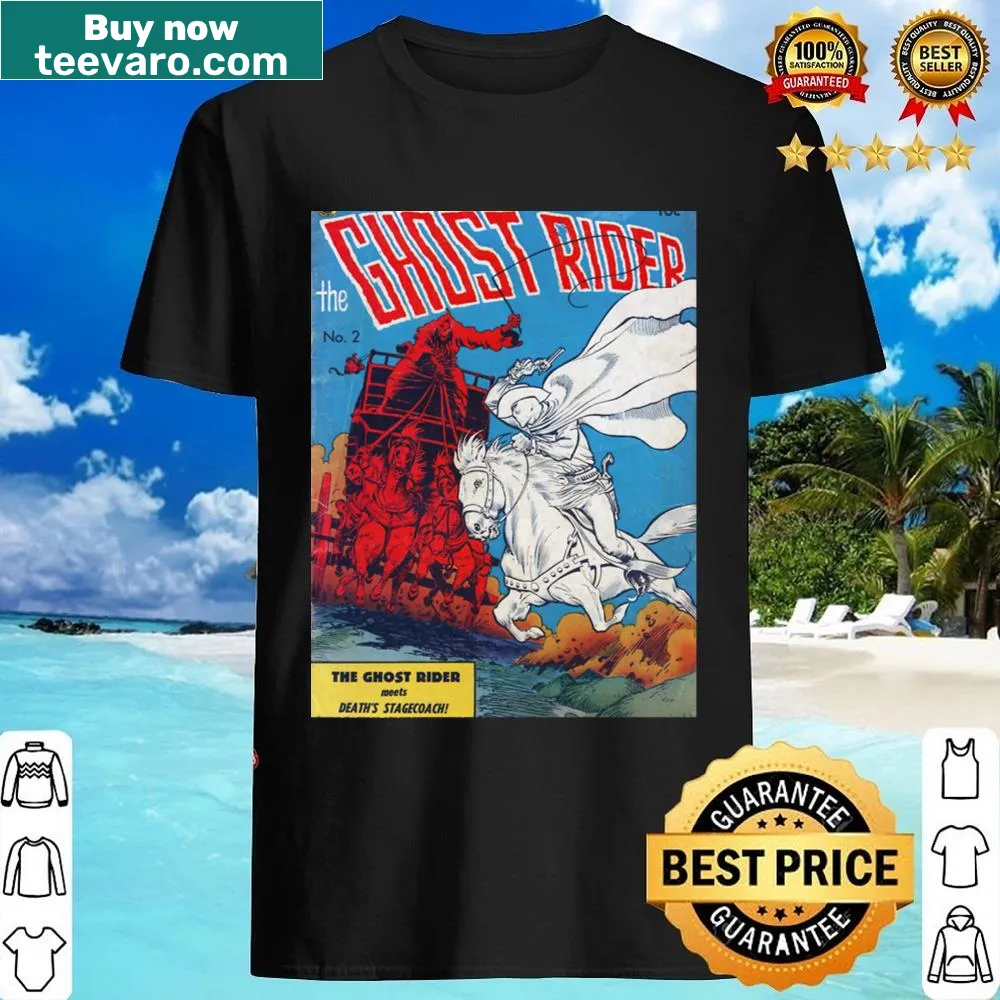 Vintage-style shirt featuring Ghost Rider comic cover art
