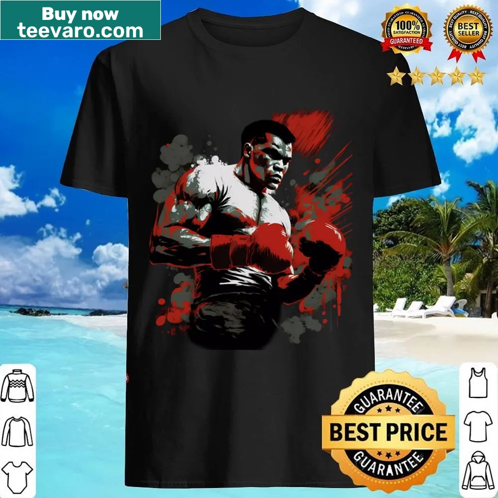 Motivational shirt with gloves symbolizing triumph