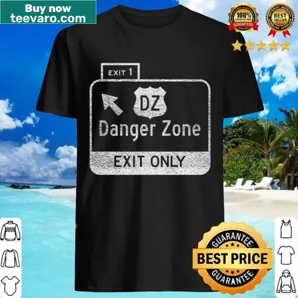 Illustrated t-shirt with a road sign design, symbolizing adventure