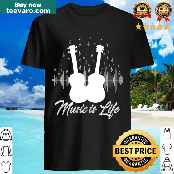 T-shirt with the phrase 'Music Is Life'