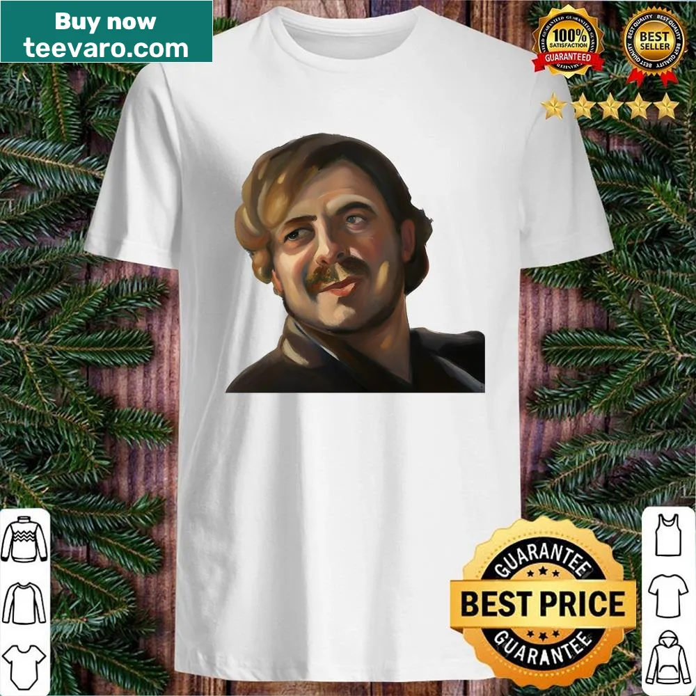Oil painting style shirt featuring Pedro Pascal meme art