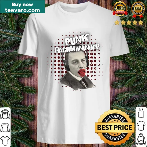 Illustrated Punk Rachmaninoff graphic on music shirt