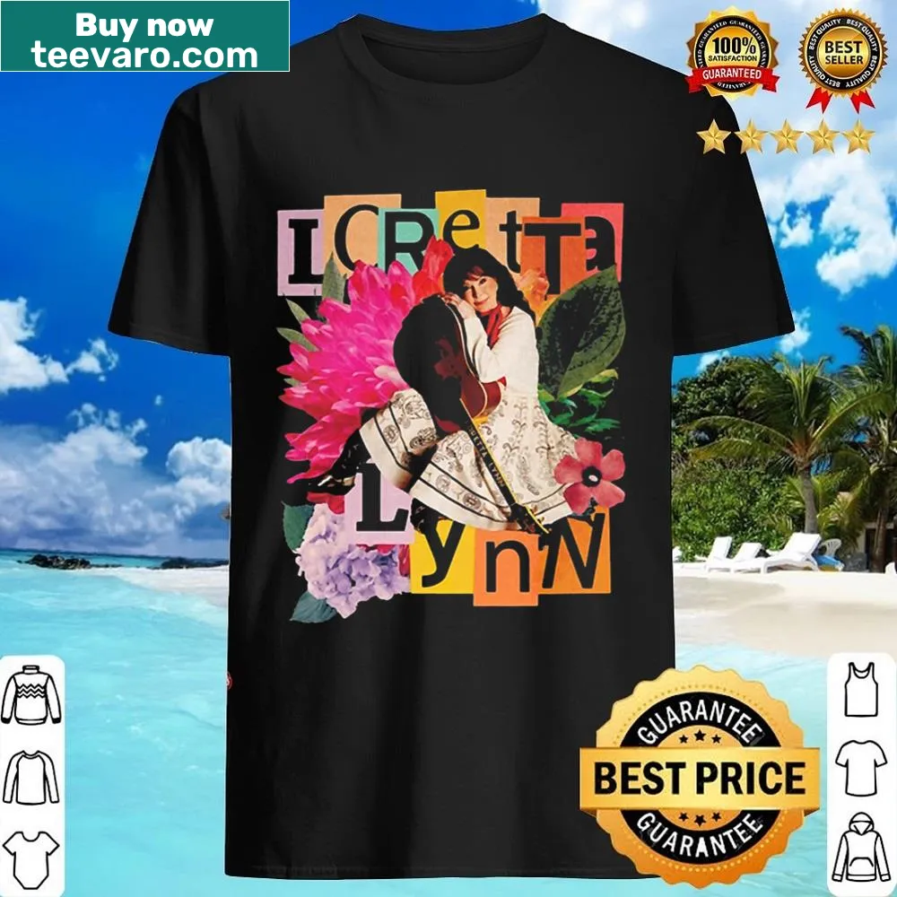 Illustrated Queen Of Country Music shirt with floral design