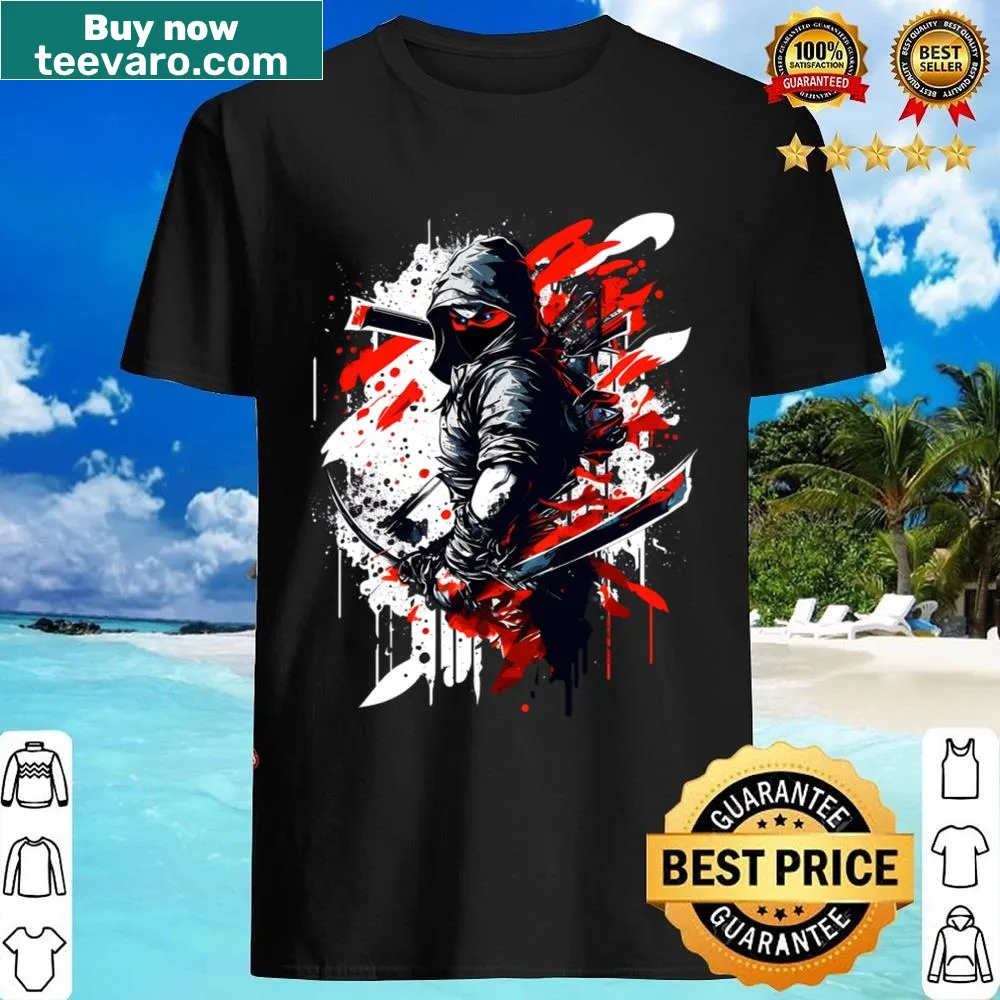 Cartoon design of a shadow hunter on a shirt