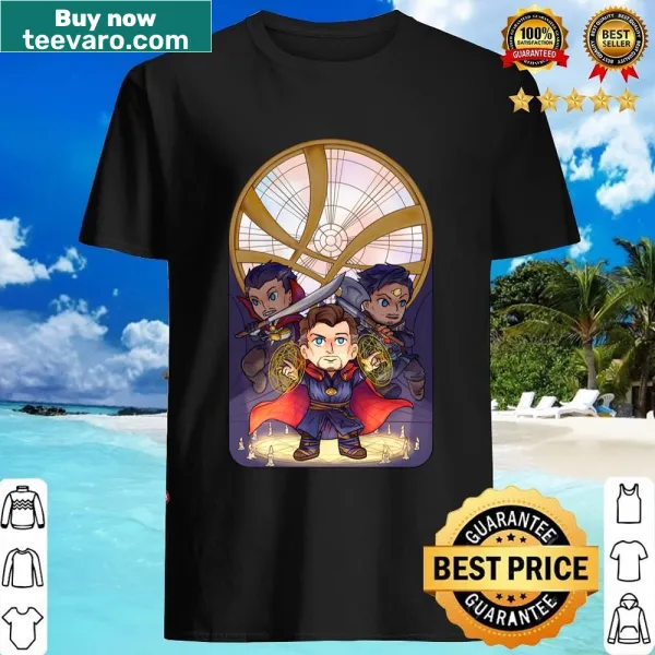 Whimsical graphic representing the multiverse concept on shirt