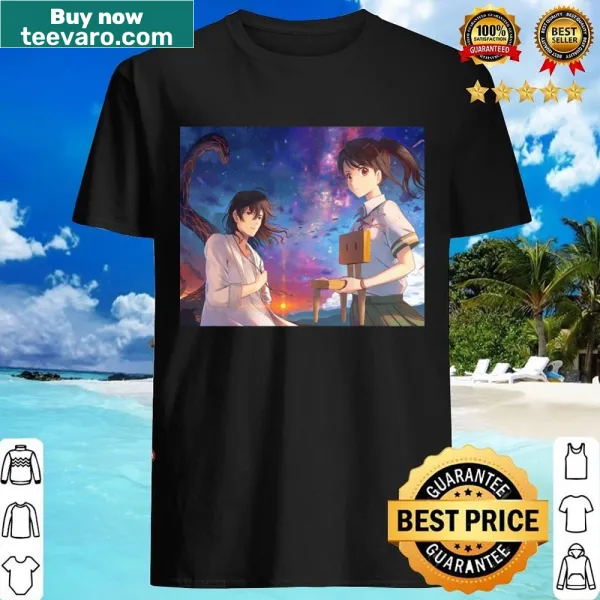 T-shirt inspired by Suzume No Tojimari with an artistic design
