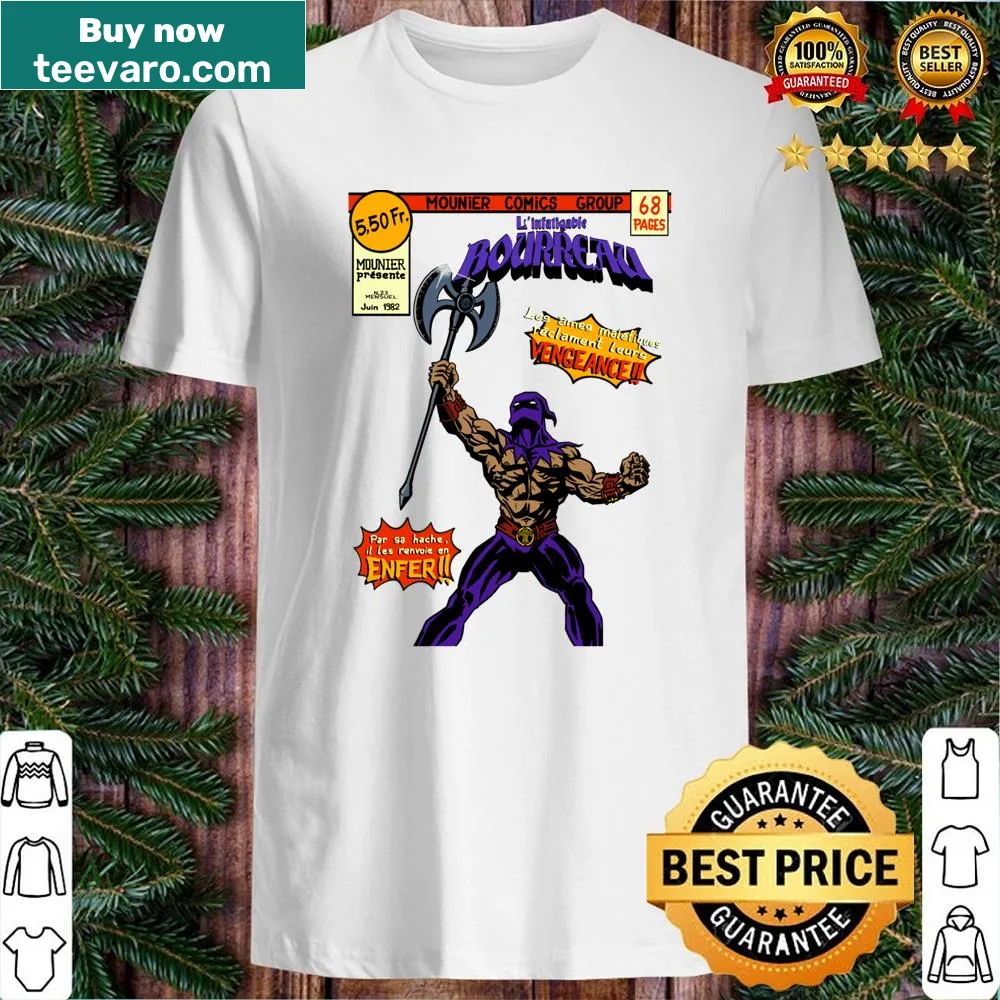 Executioner t-shirt featuring a bold graphic illustration of a figure with an axe