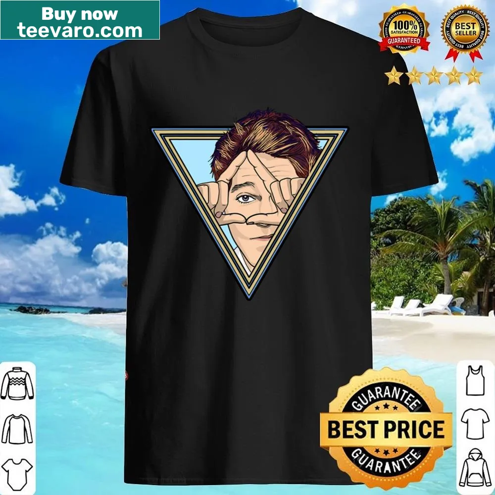 Illustrated portrait of Shane Dawson with an all-seeing eye design