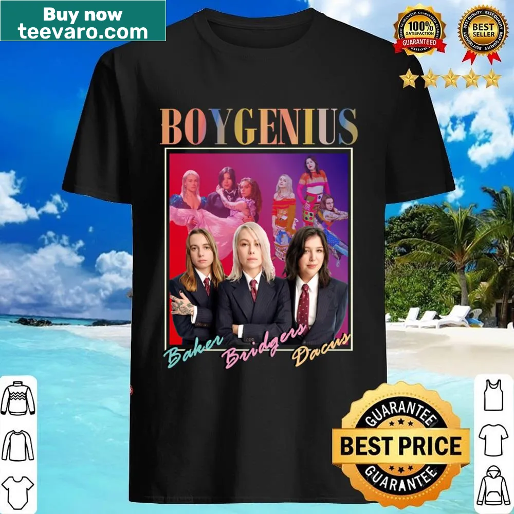 Nostalgic 90s design shirt featuring Boygenius