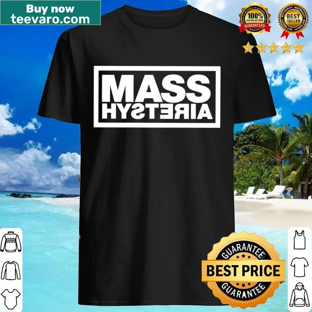 Rock band Mass Hysteria shirt with bold graphic design