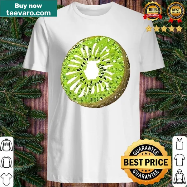 Cartoon kiwi with sparkles on whimsical design shirt