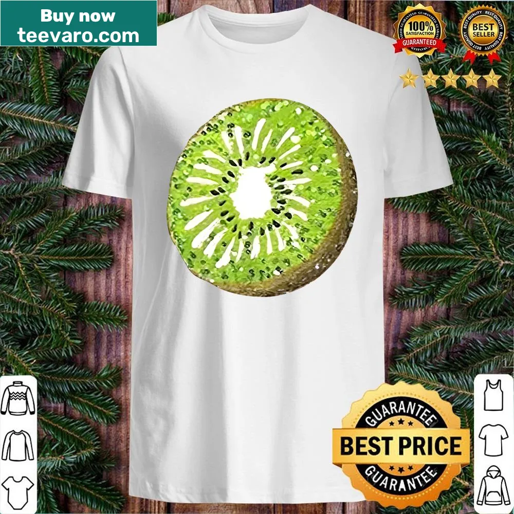 Cartoon kiwi with sparkles on whimsical design shirt