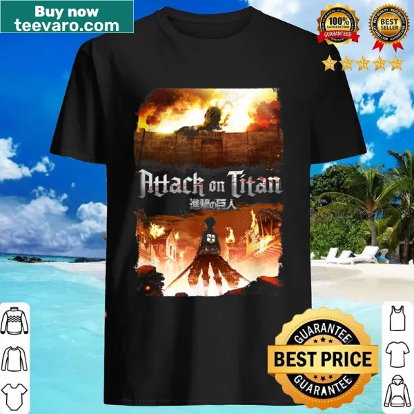 Keyart shirt inspired by Attack on Titan anime