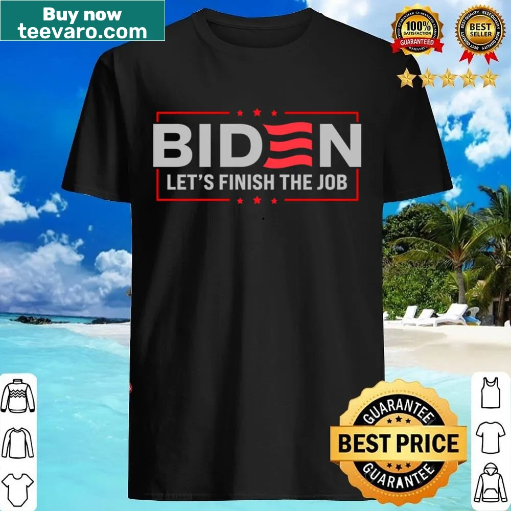 Typographic shirt with political message and American flag