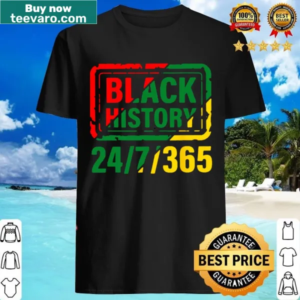 Typographic shirt honoring Black History Month and Juneteenth