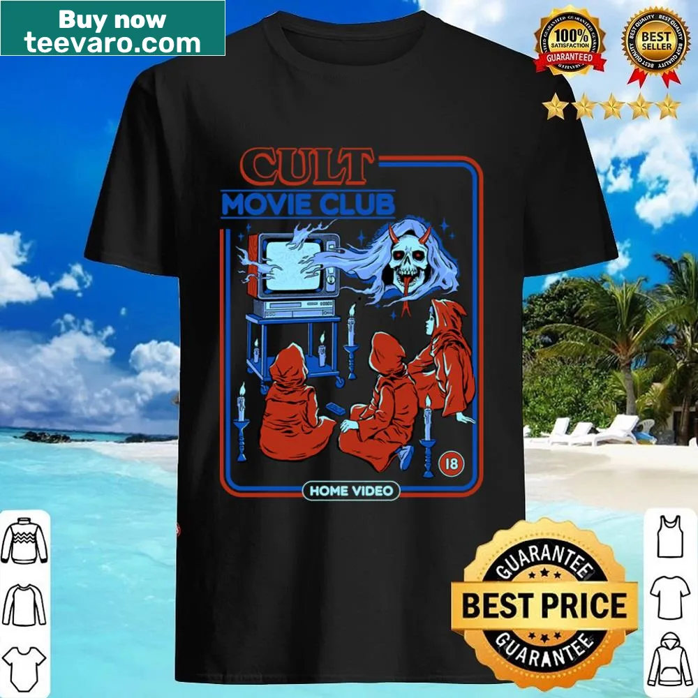 Graphic shirt celebrating cult movies and film clubs