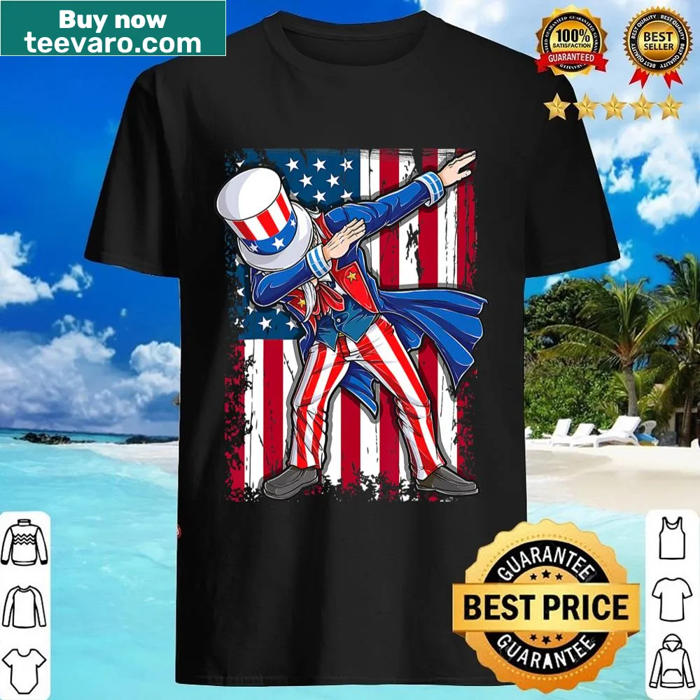 Dabbing Uncle Sam t-shirt for 4th of July celebrations