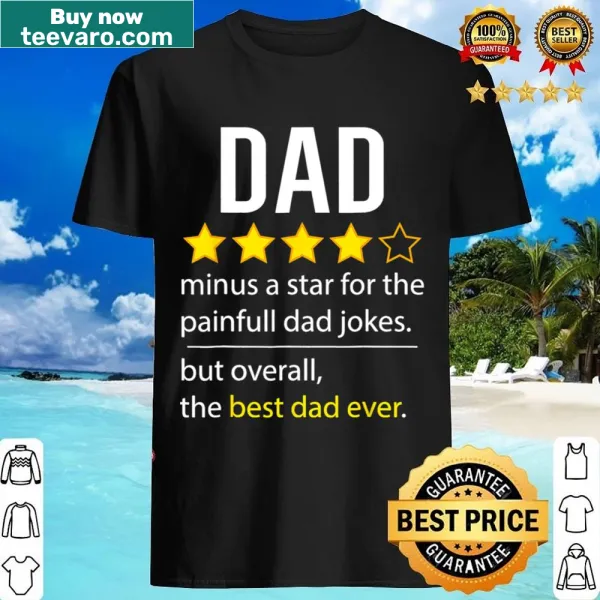 Humorous shirt featuring dad jokes for Father's Day