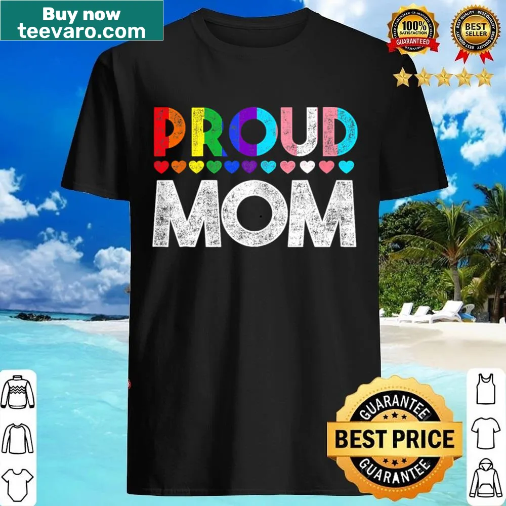 Typography shirt for proud LGBTQ+ moms with meaningful text