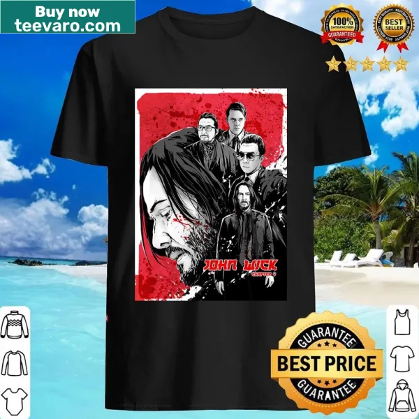 Shirt featuring artistic designs inspired by the John Wick movie