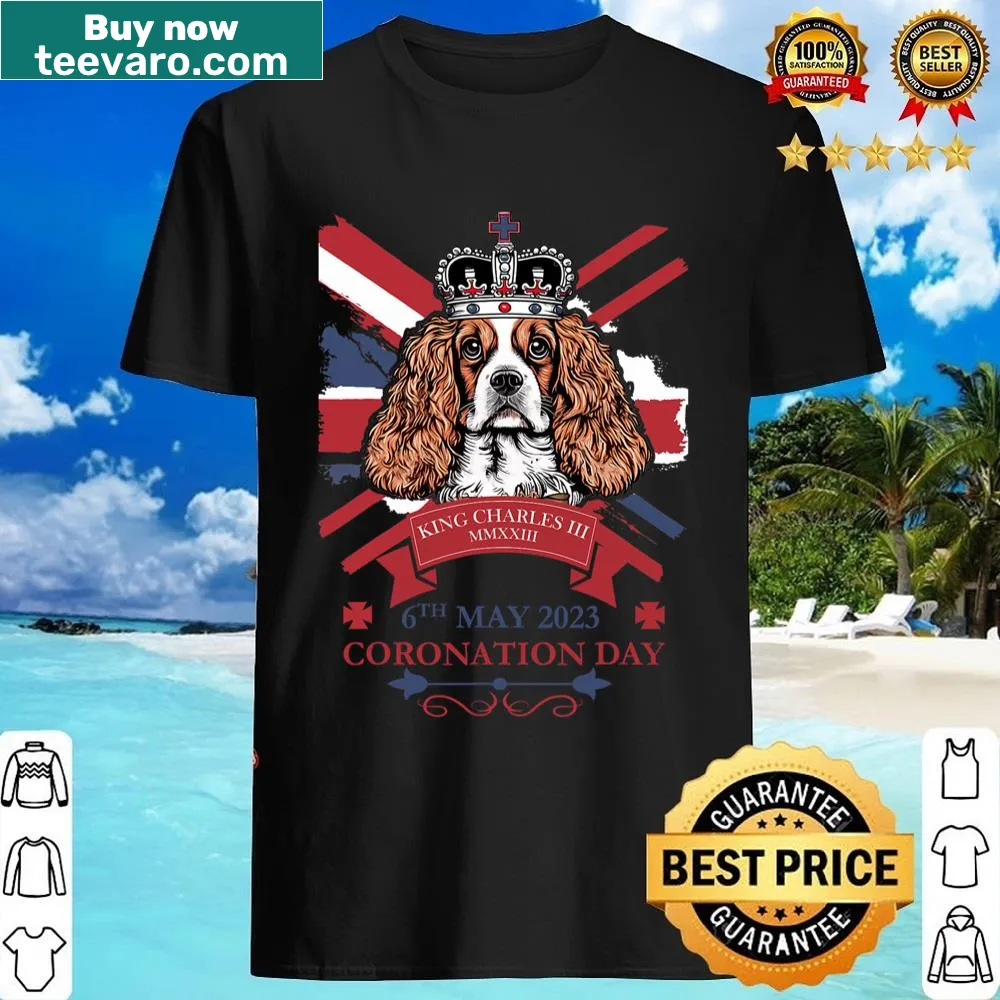 Shirt featuring British bunting design for King Charles III Coronation