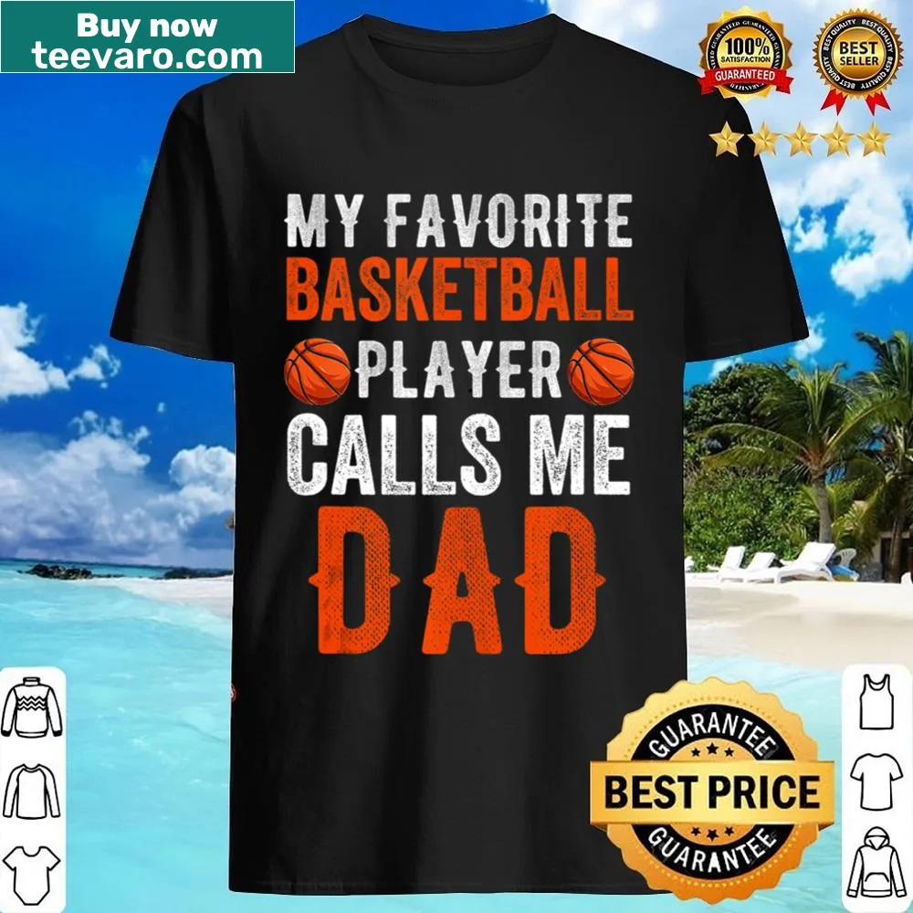 Funny Fathers Day shirt with basketball theme