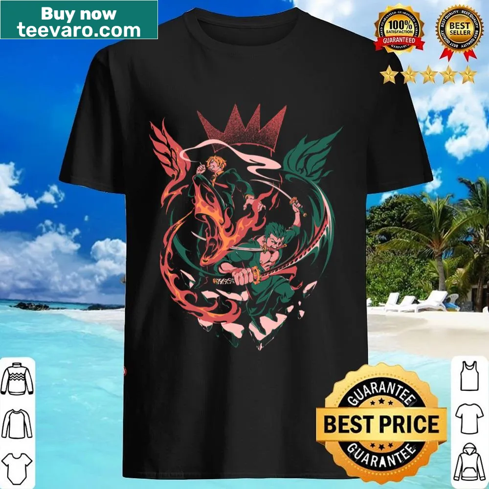 Illustrated shirt with wings design inspired by royalty