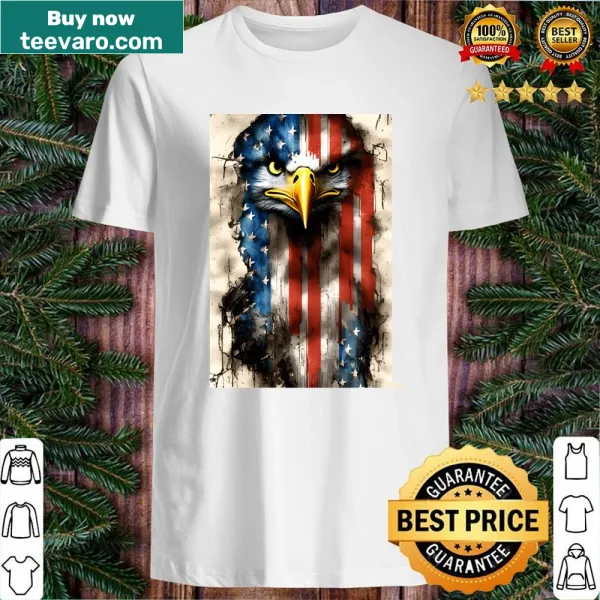Eagle graphic shirt representing American pride
