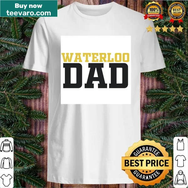 Waterloo University Dad Shirt displaying school spirit