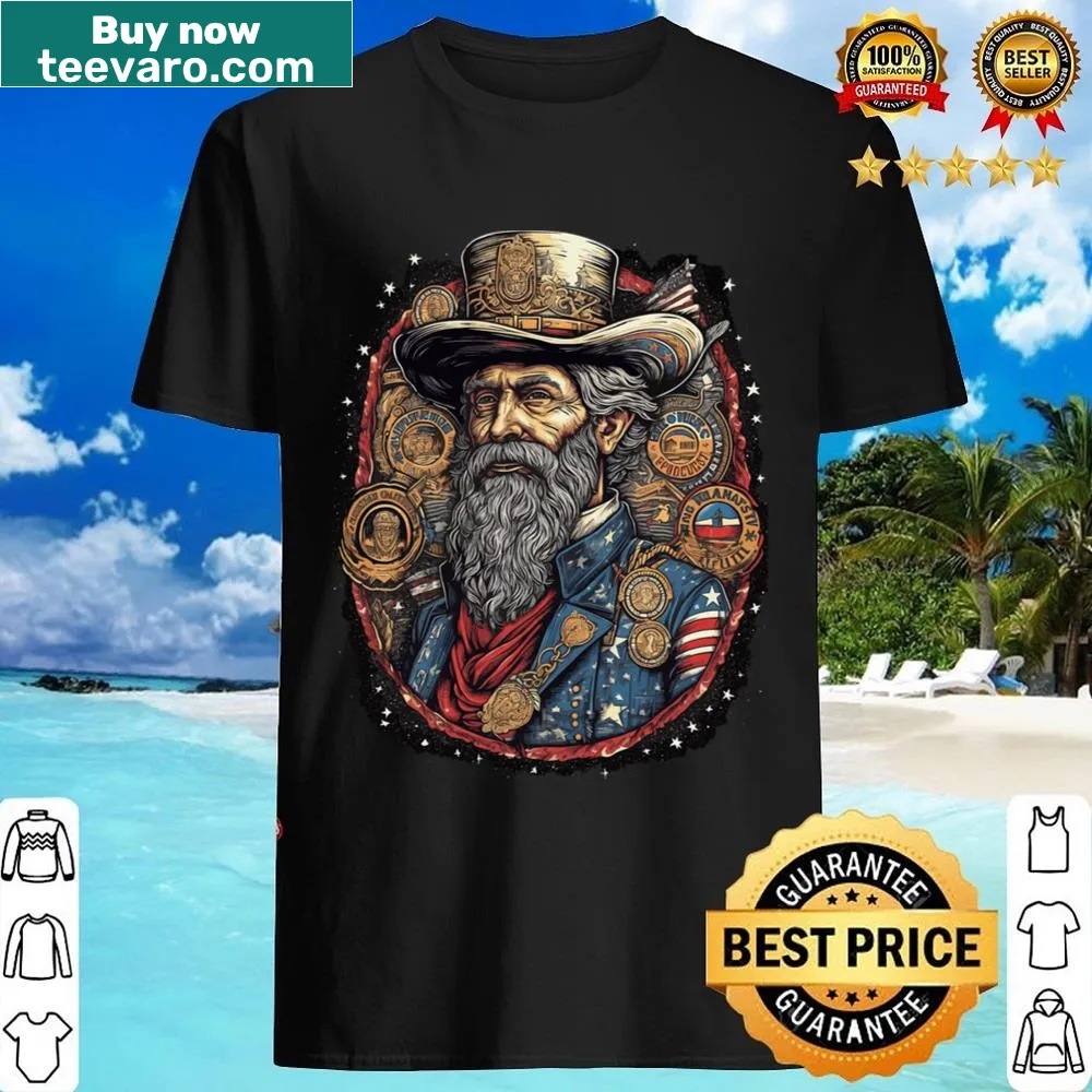 Shirt featuring patriotic design inspired by American dollar bill