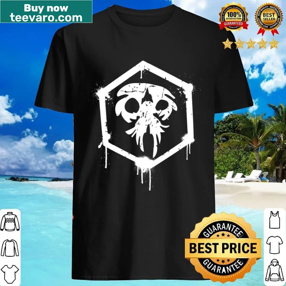 Gaming shirt with a bounty hunting guild logo