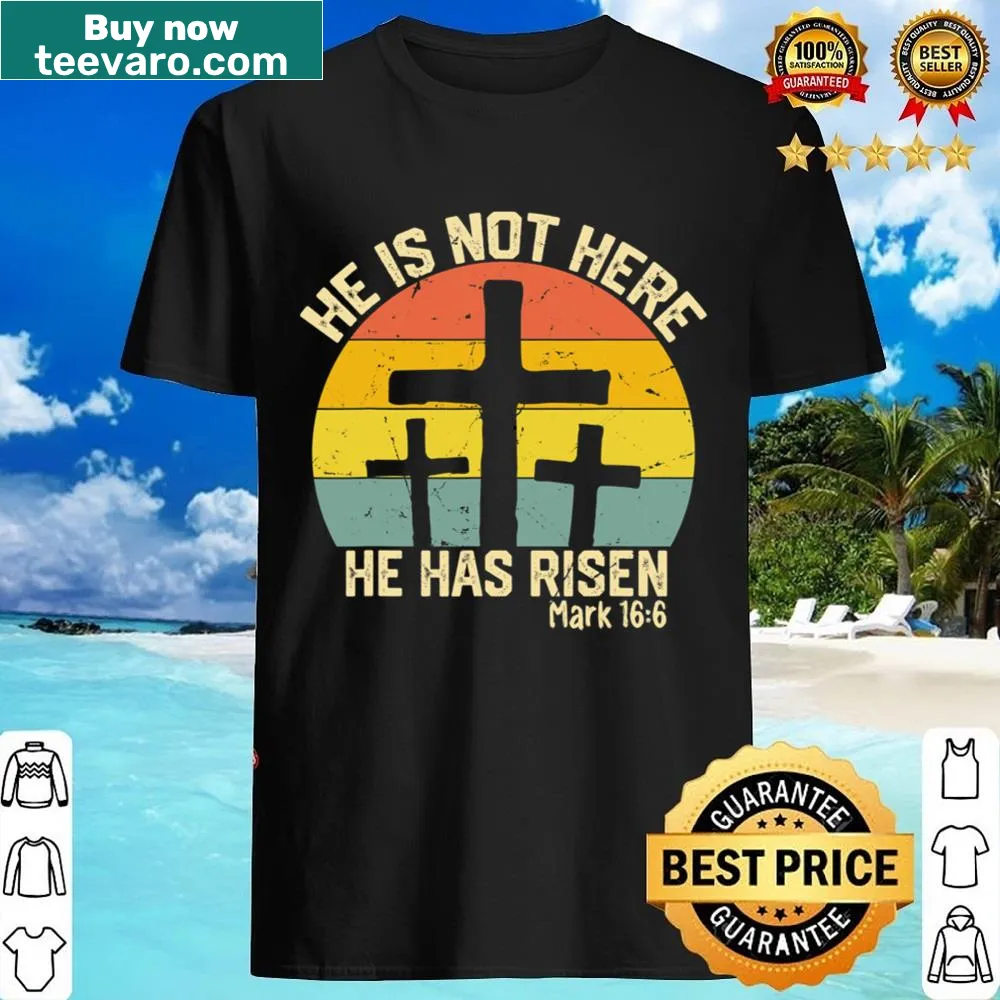 Vintage distressed Easter shirt featuring a religious quote about resurrection.