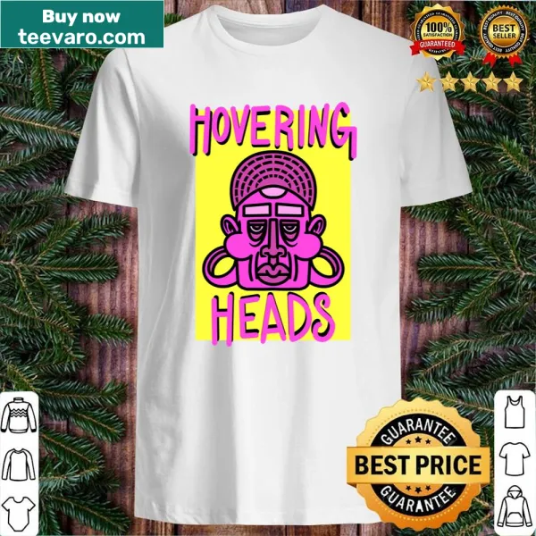 Abstract typography shirt featuring 'Hovering Upwards'