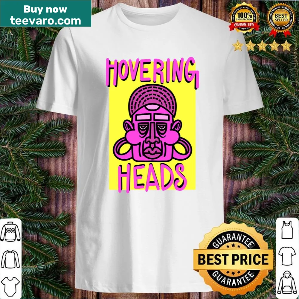 Abstract typography shirt featuring 'Hovering Upwards'