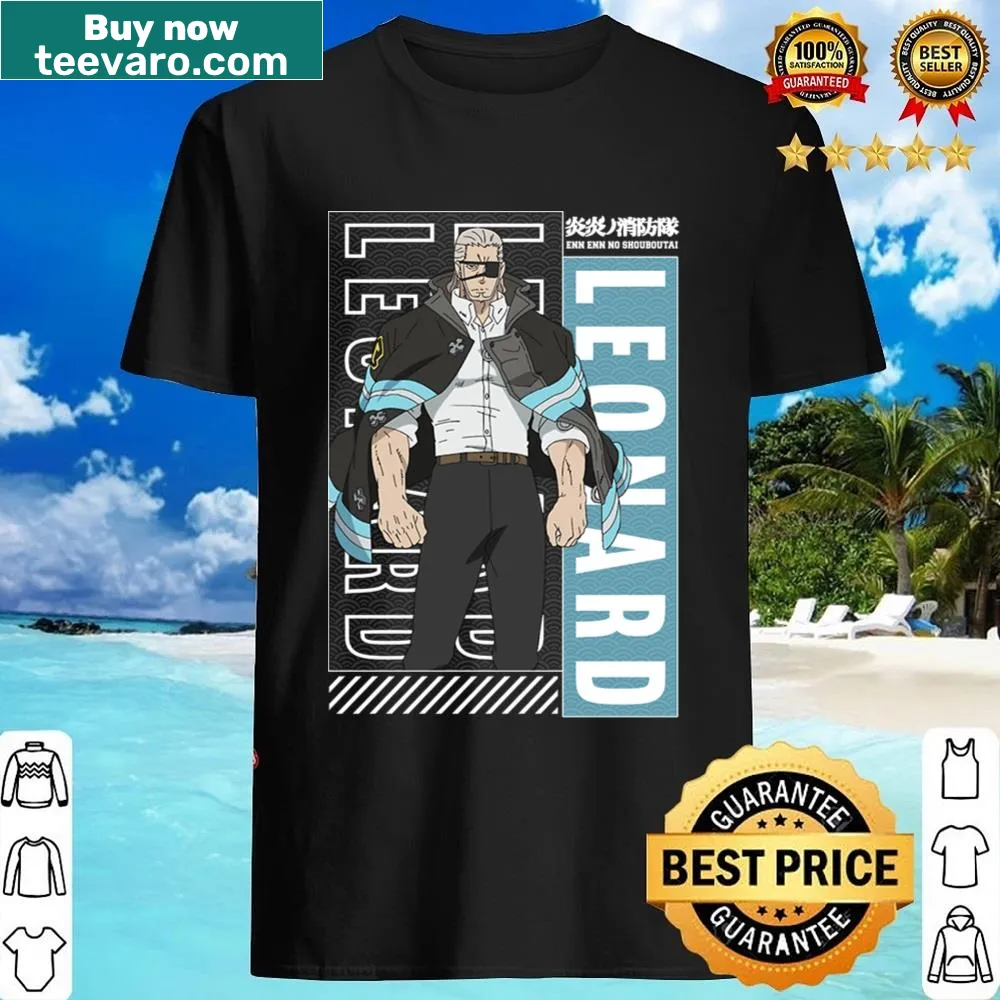 Anime-themed shirt with Fire Force design