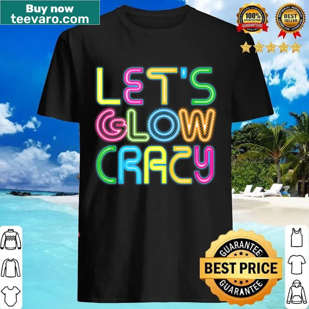 Neon birthday party glow shirt with lively graphic for celebrations