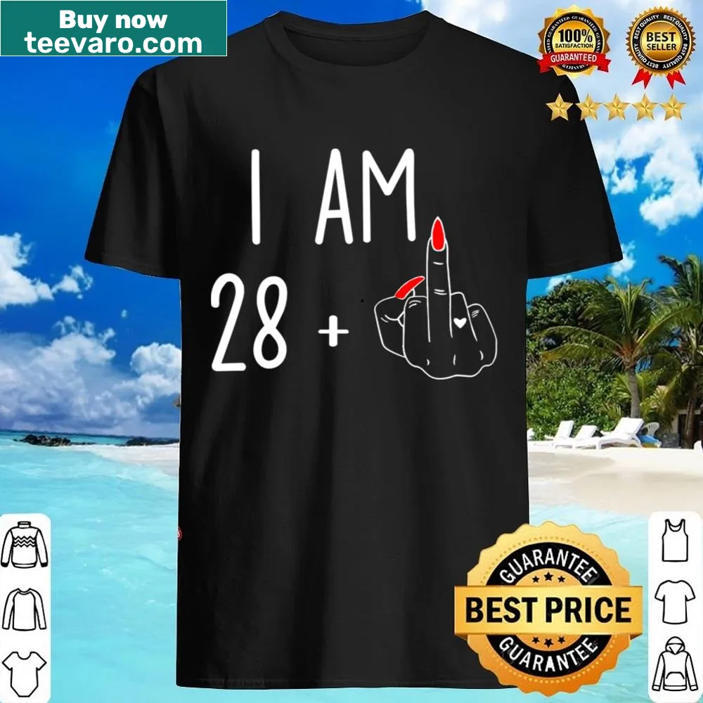 Playful birthday shirt with humorous text for 29th