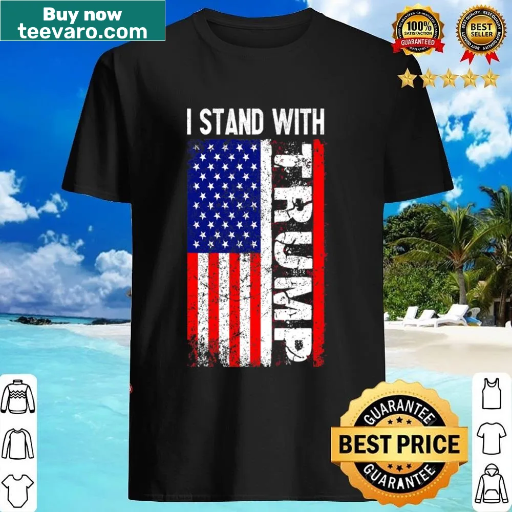 Vintage distressed pro-Trump design on a shirt