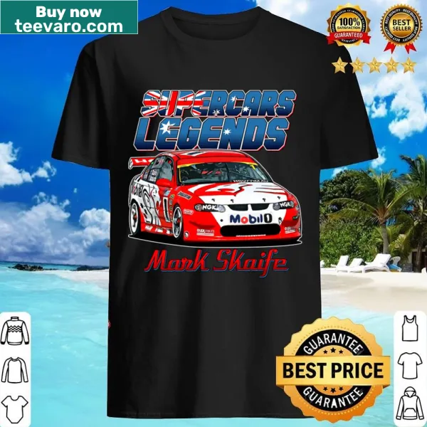 Tribute shirt featuring Mark Skaife and supercar racing themes