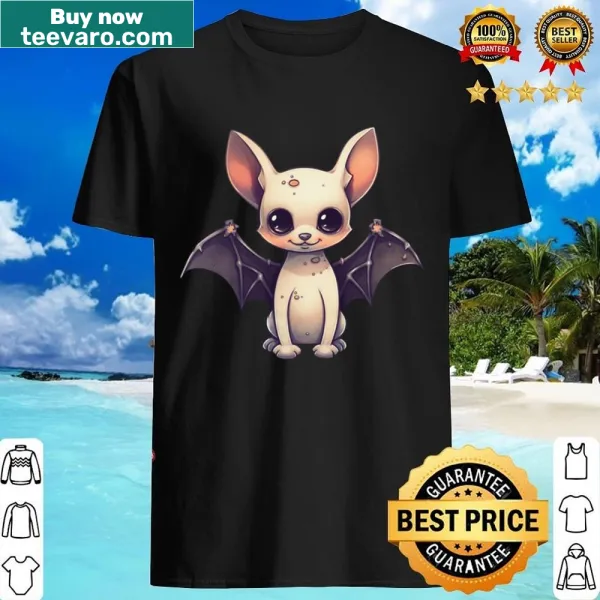 Cute Halloween shirt with cartoon bats and funny text
