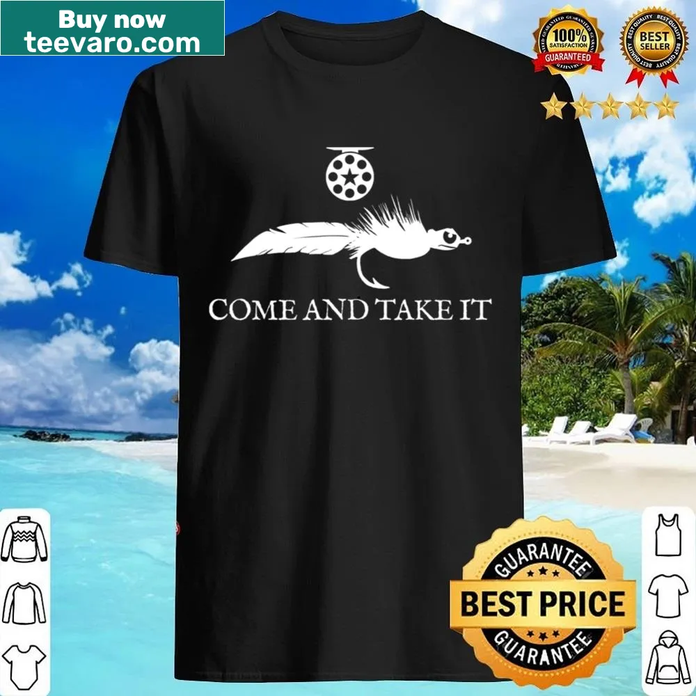 Fishing lure graphic shirt with text 'Come And Take It'