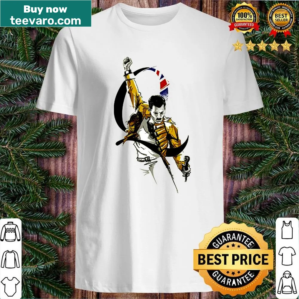 Freddie Mercury tribute t-shirt celebrating the iconic musician
